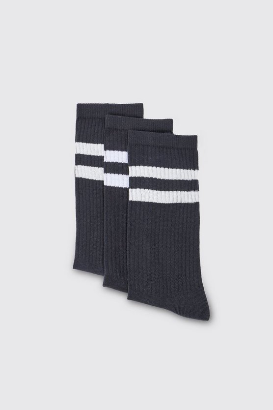 3er-Pack Sport-Socken mit Streifen