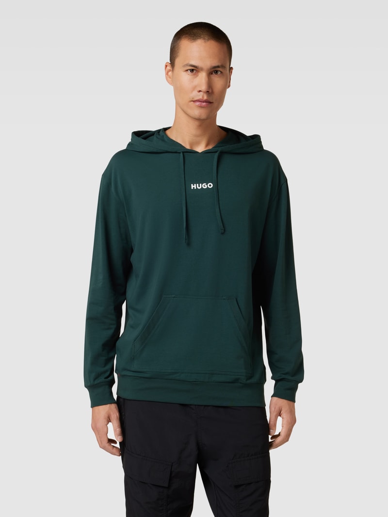 Hoodie mit Label-Print in bottle