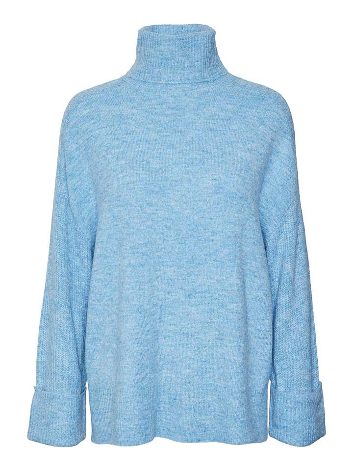 Vero Moda Rollkragenpullover in Hellblau günstig kaufen