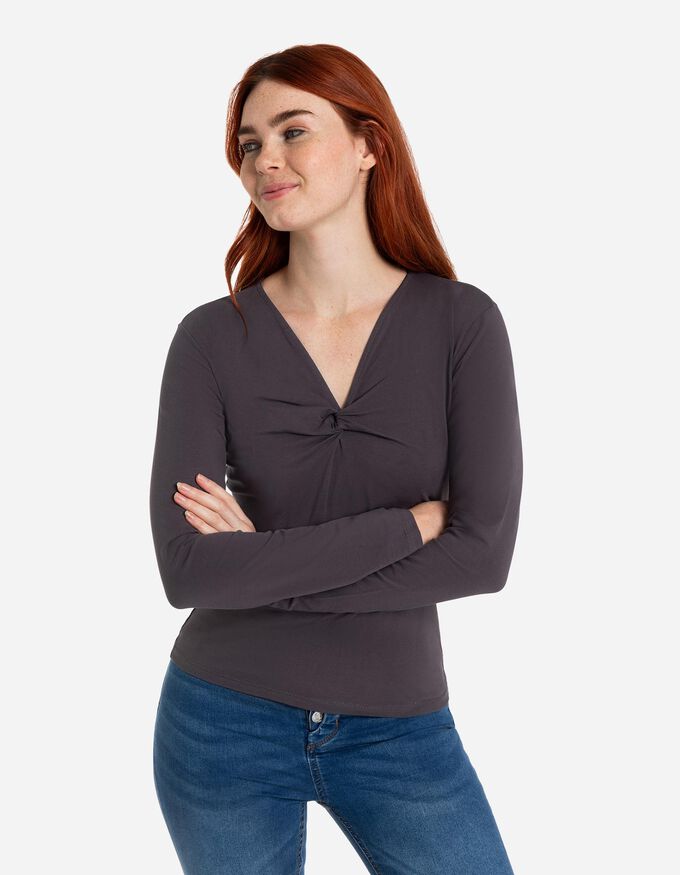 Langarmshirt - Knotendetail
