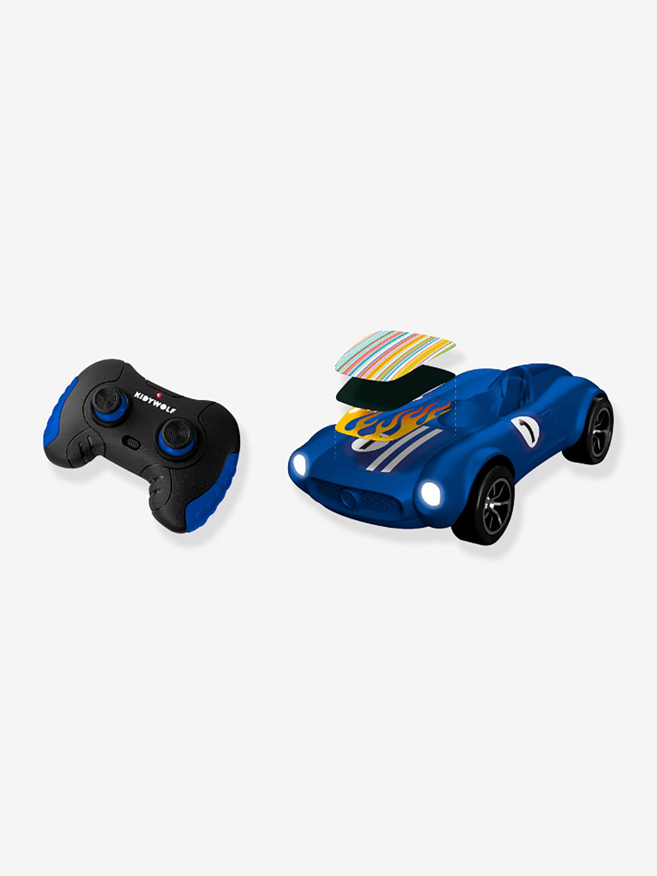 Kidywolf Ferngesteuertes Spielauto KIDYCAR KIDYWOLF - blau