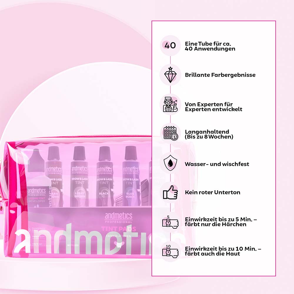 andmetics Tinting Starter Set mit Beauty Bag