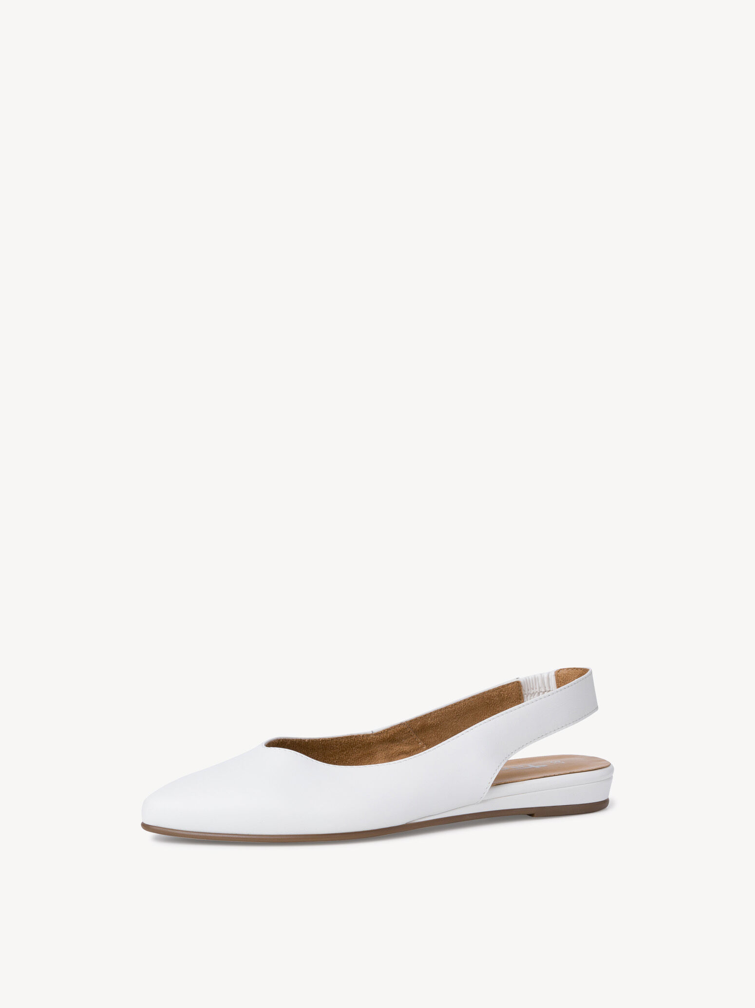 Escarpin en cuir - blanc