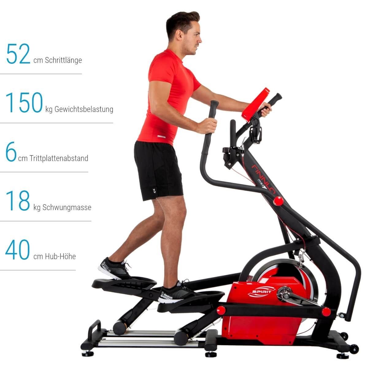 Finnlo by Hammer Crosstrainer FINNLO MAXIMUM Elliptical Spirit E-Glide