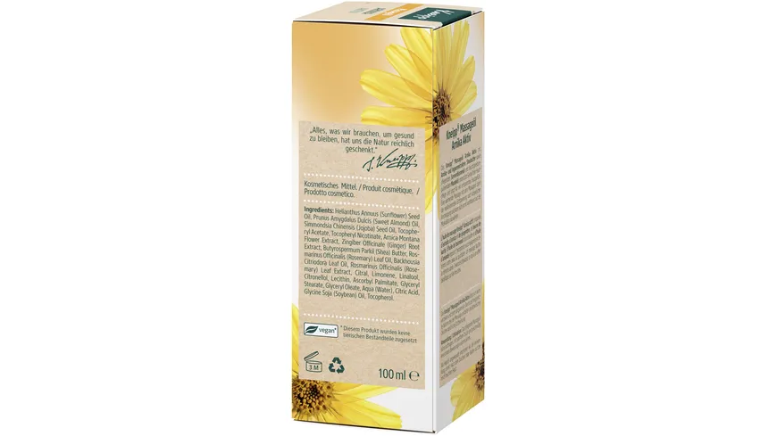 Kneipp Massageöl Arnika Aktiv 100 ml