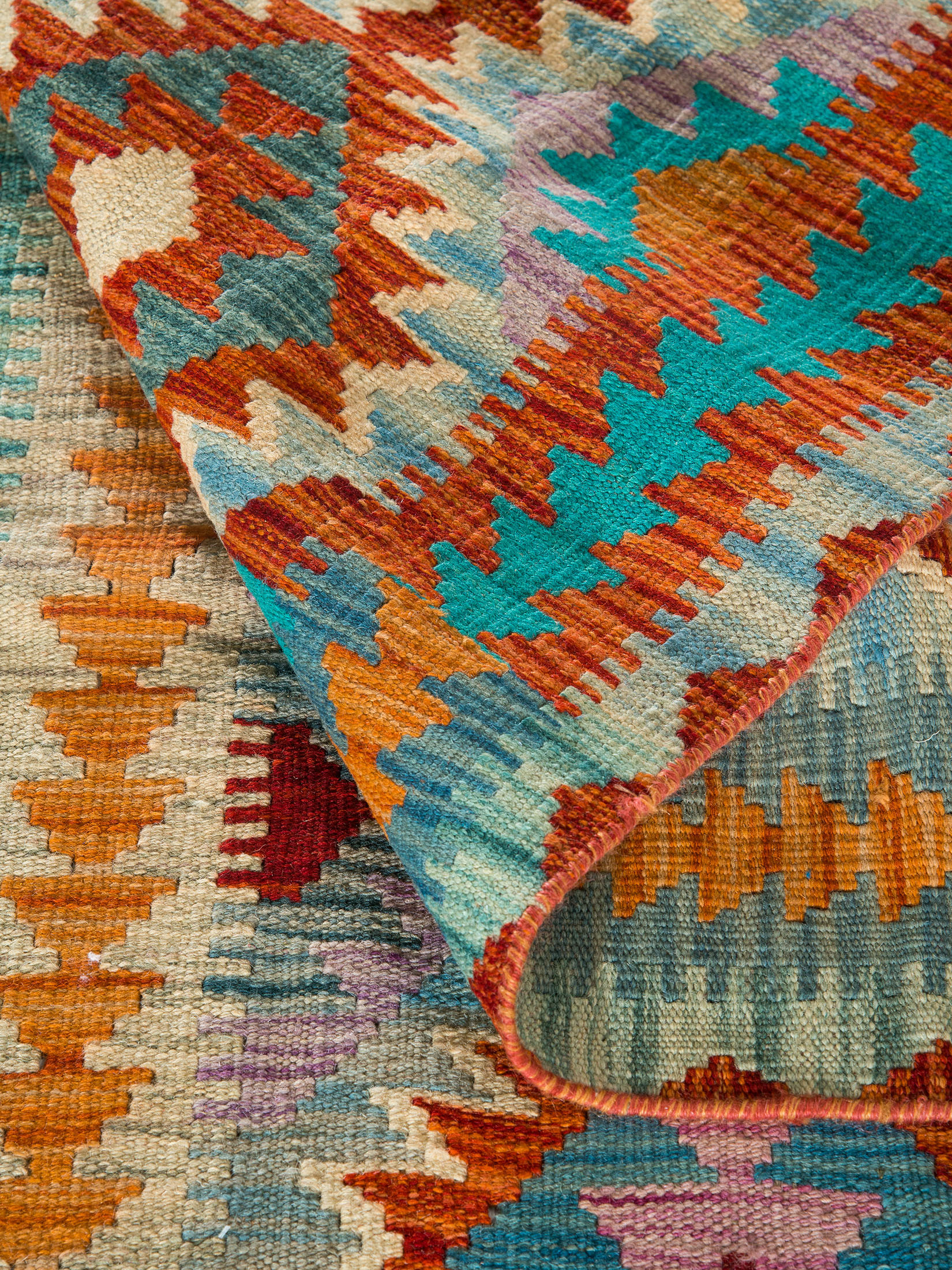 Afghan Kelim ca. 66 x 206 cm, Unikat / Einzelstück