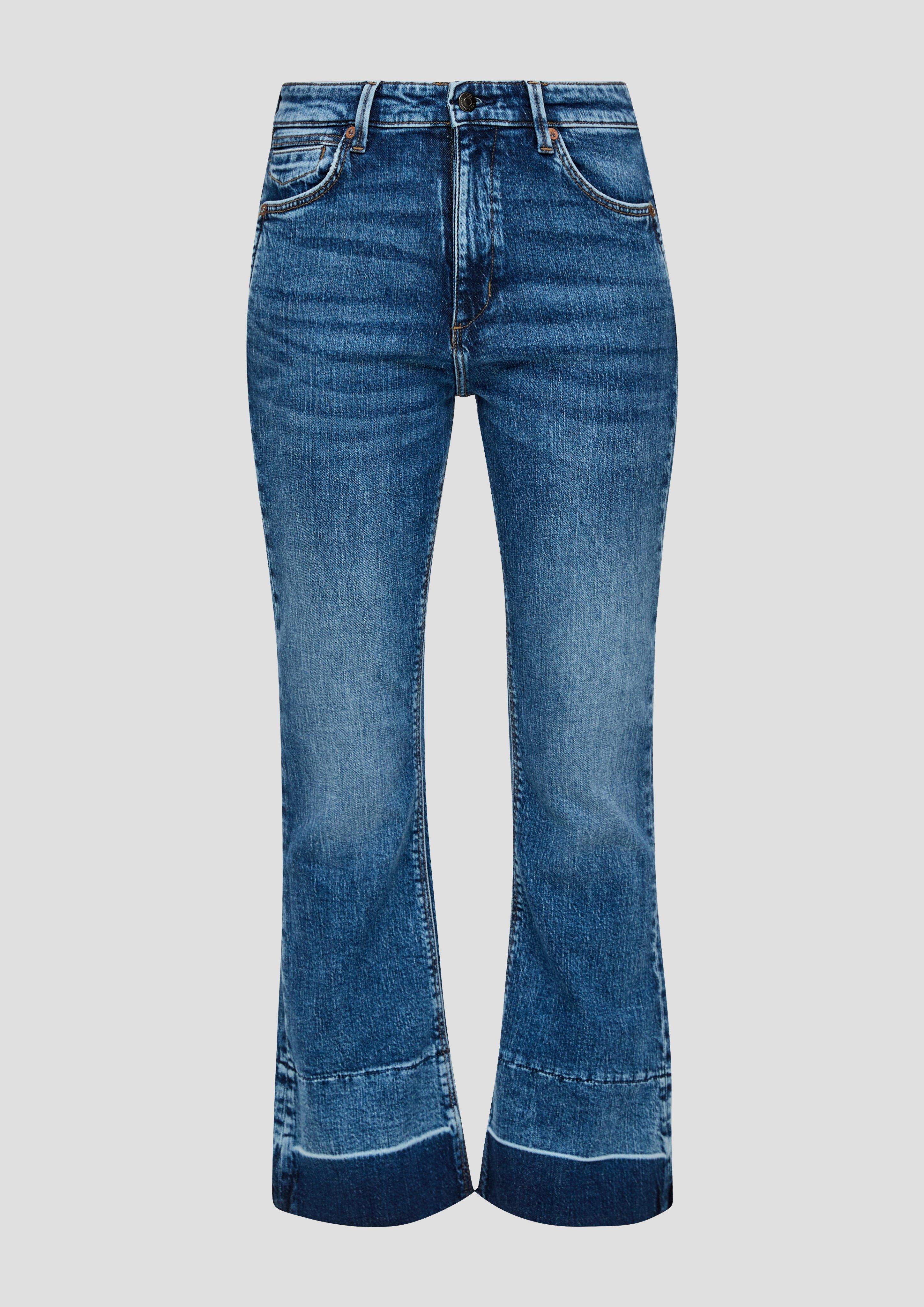 Cropped-Jeans Reena / Slim Fit / High Rise / Flared Leg  2134689-57Z2