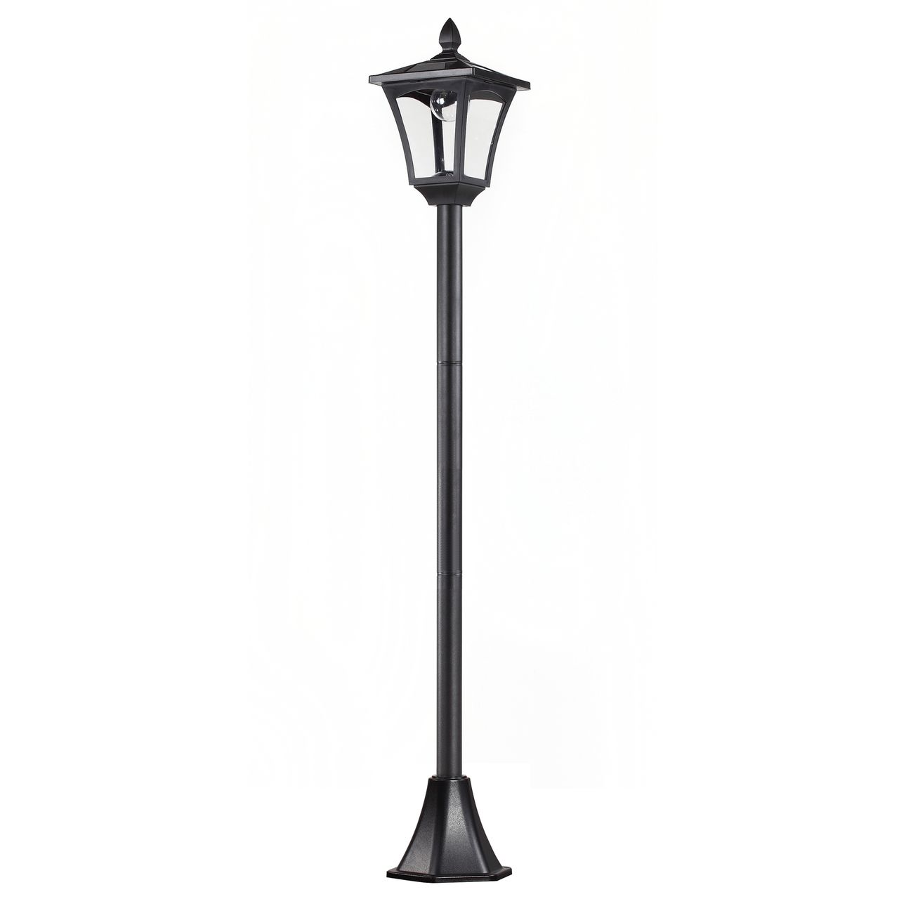Outsunny Solar Gartenlaterne Laterne Gartenleuchte mit LED 40 Lumen H160cm