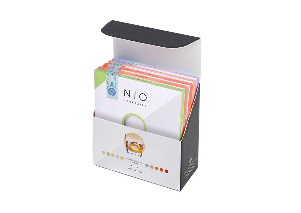 Box Aperitivo 5 Cocktail Ready to Drink Nio Cocktails 500 ㎖, Coffret