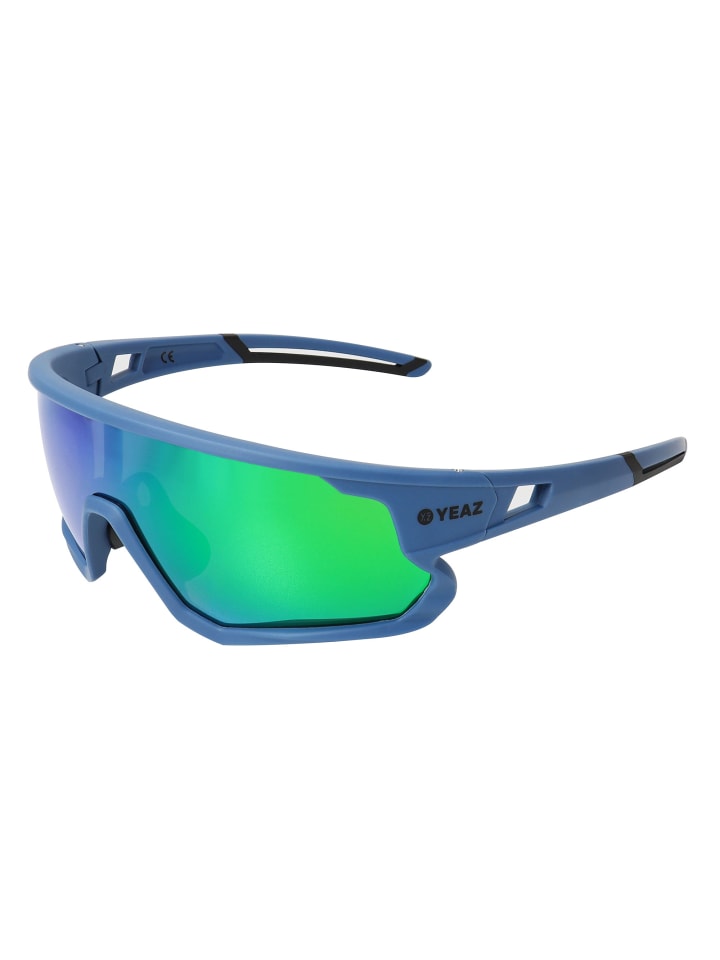 YEAZ SUNRISE Sport-Sonnenbrille Cyan Blue/Green in grün günstig kaufen onesize