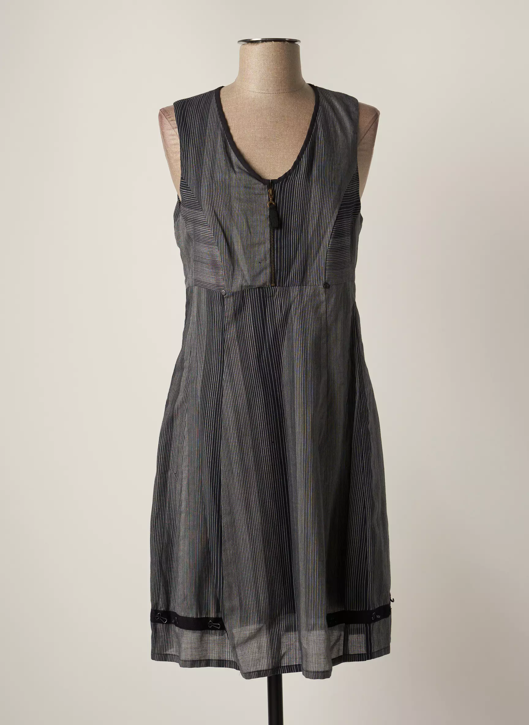 Coco Menthe Robes Mi Longues Femme couleur gris