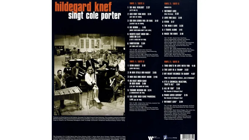 Hildegard Knef singt Cole Porter(2023 Remaster) Red Vinyl