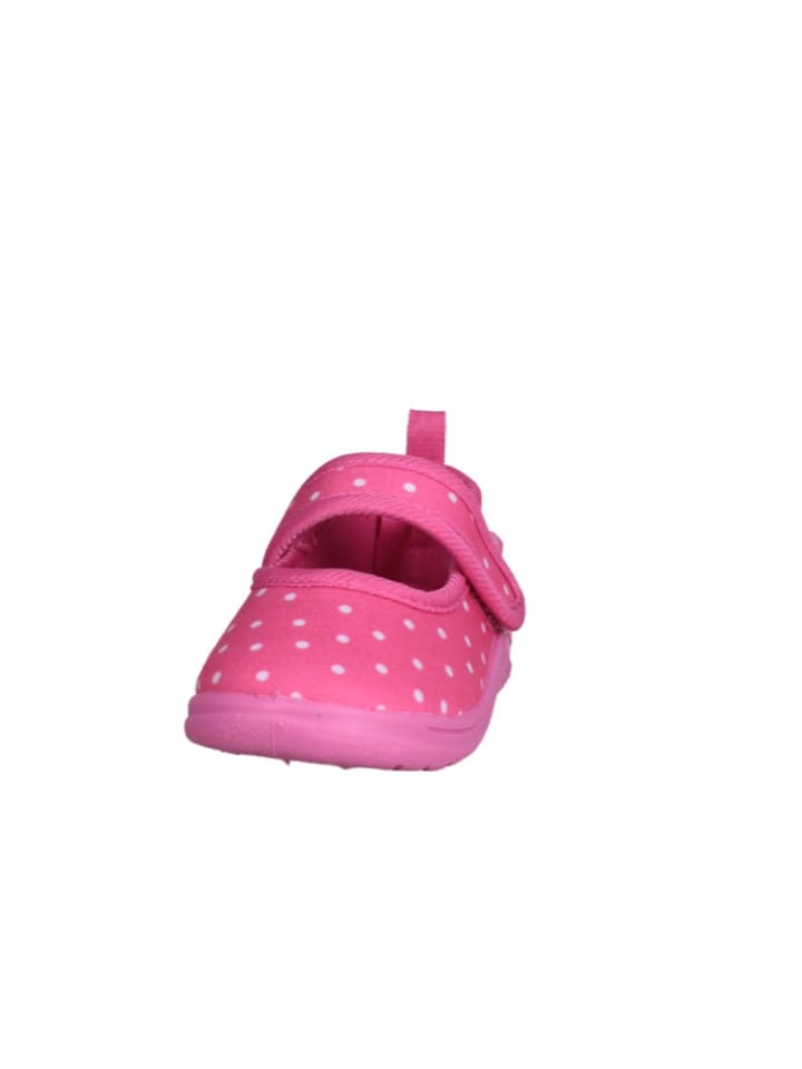 Playshoes Hausschuh Punkte in Pink günstig kaufen