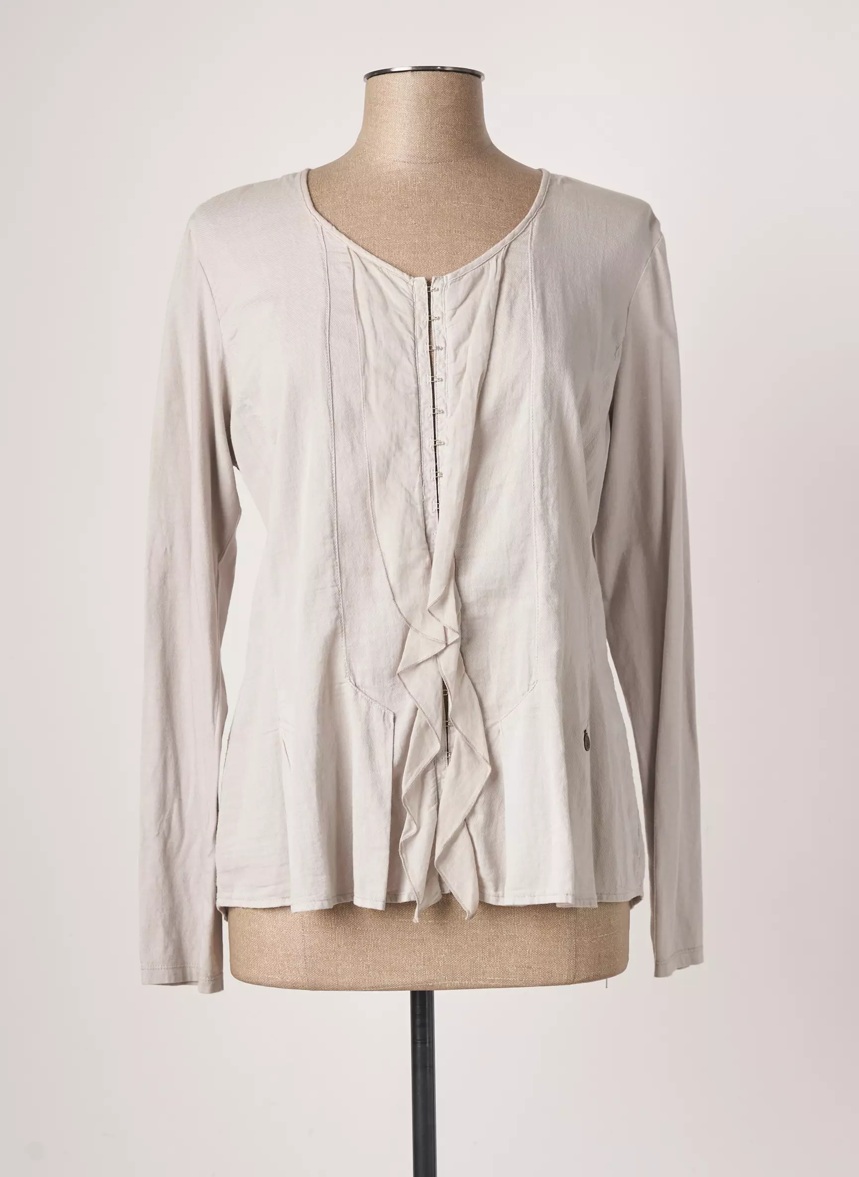 Mae Mahe Chemisiers Femme couleur beige