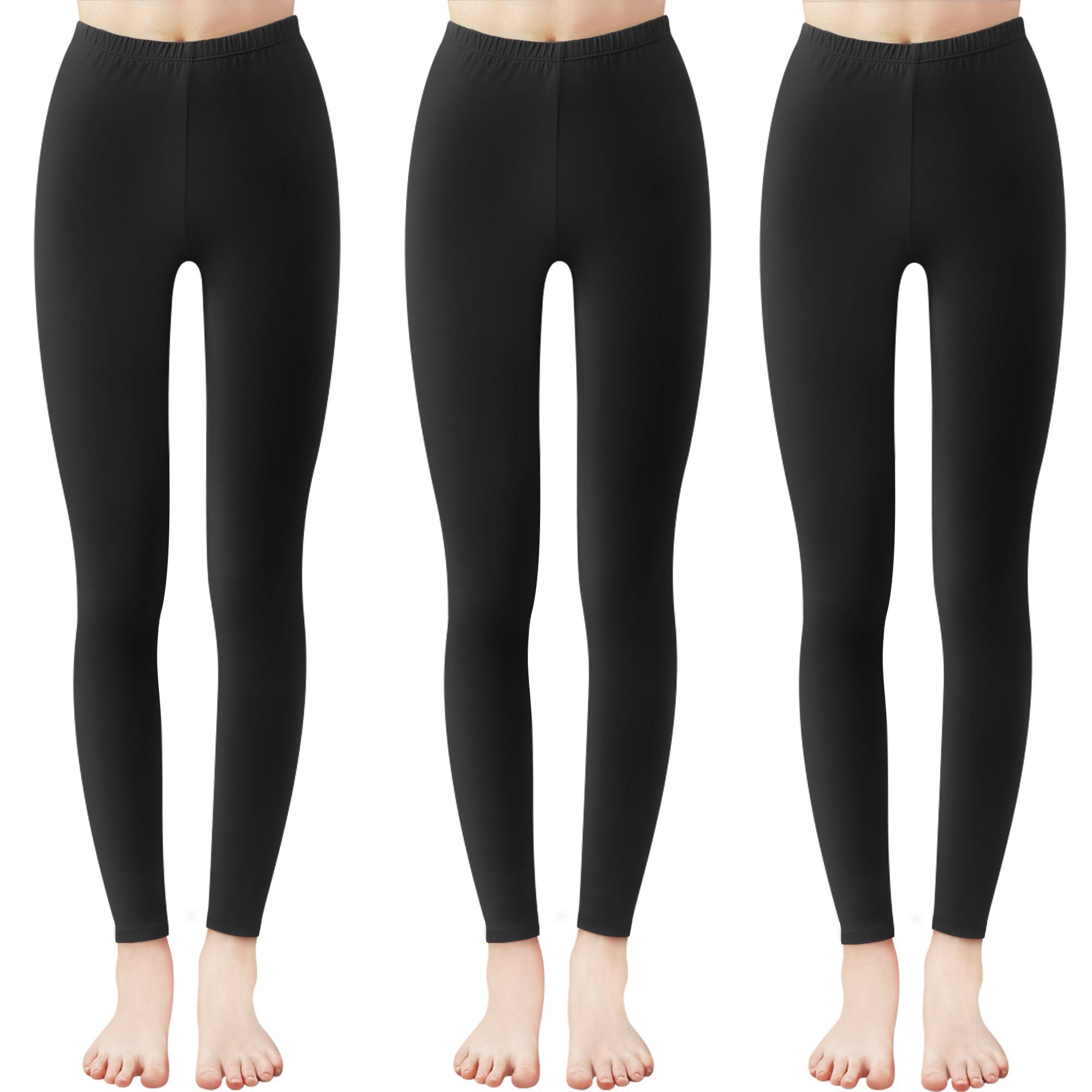 Libella Leggings 4108-3er (3er-Pack, 3er-Pack) Hohe Taille Slim Fit Fitnesshose aus Baumwolle