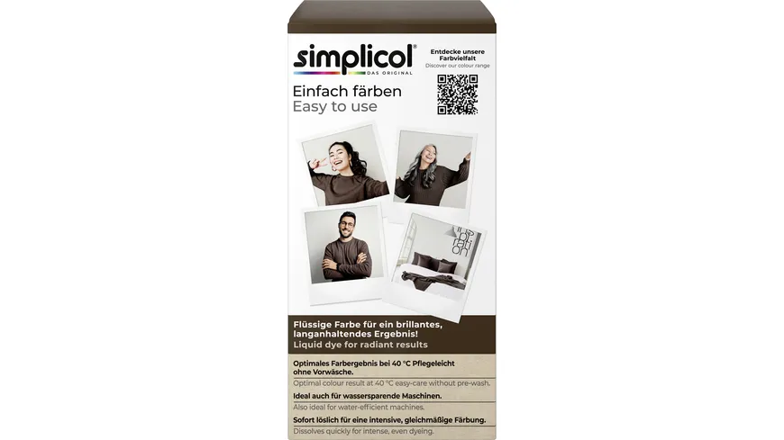 Simplicol Textilfarbe Intensiv Espresso-Braun 150 ml