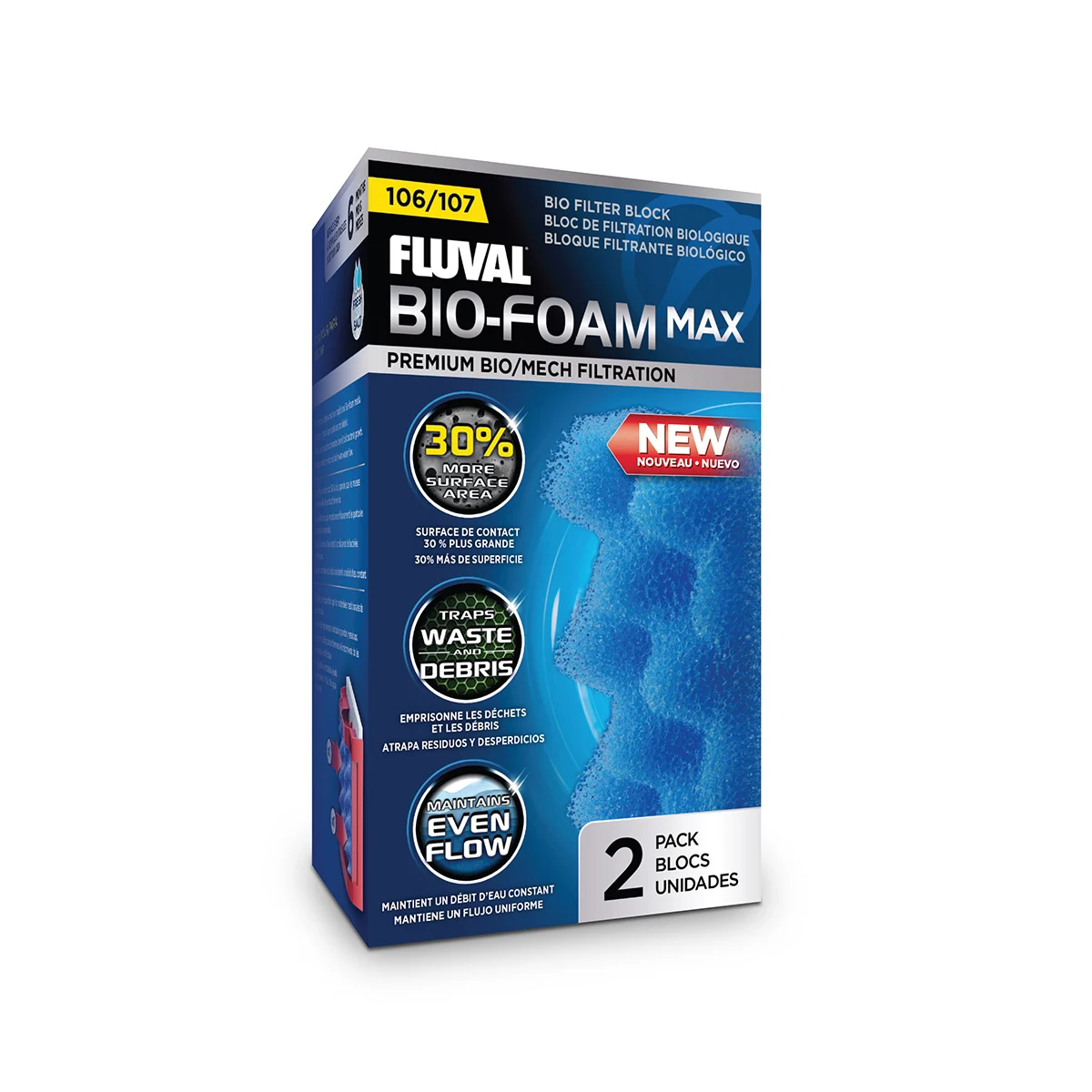 Fluval Filtersatzfilter für 107 Bio Foam MAX kaufen
