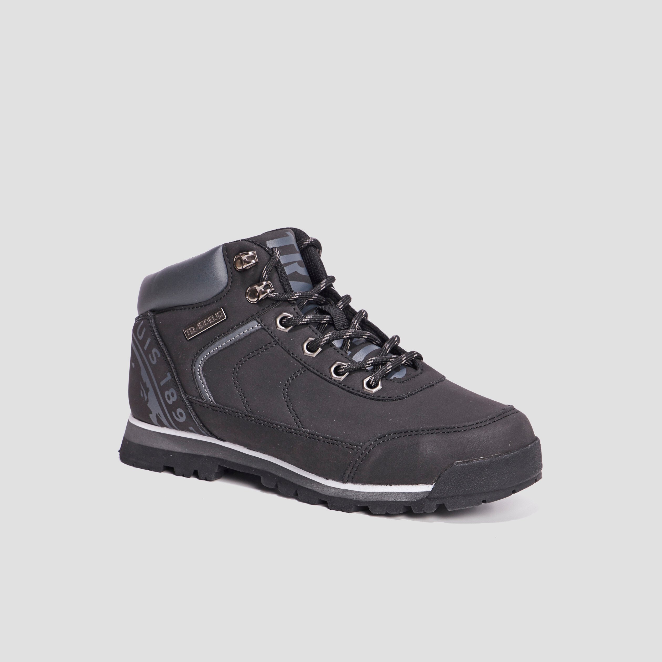 Bottines zippées lacets Trappeur Babino noir garçon | La Halle