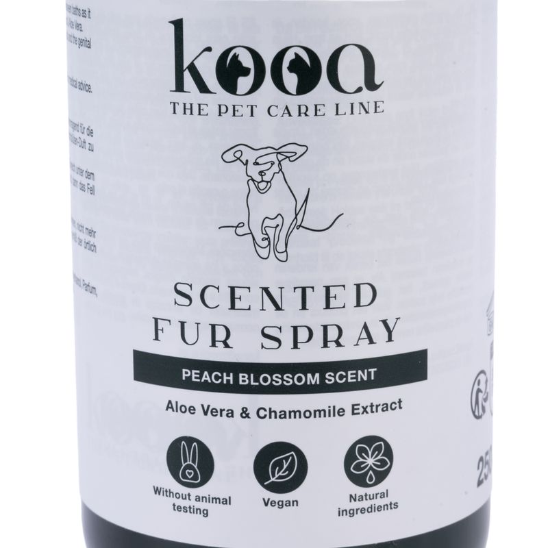 kooa Parfümiertes Fellspray mit Pfirsichblütenduft