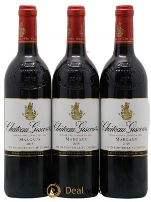 Château Giscours 3ème Grand Cru Classé  2015 - Lot de 3 Bouteilles