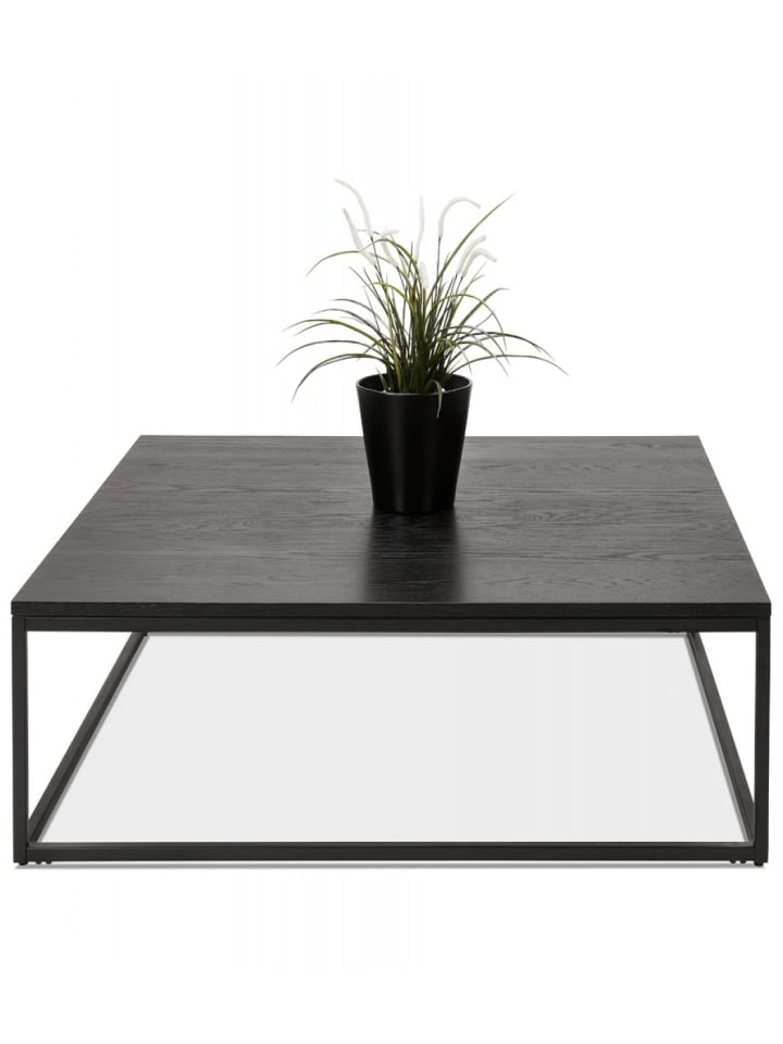 KADIMA DESIGN Industrieller Couchtisch Eichenfurnier Metall | Industrial Style in Schwarz günstig kaufen onesize
