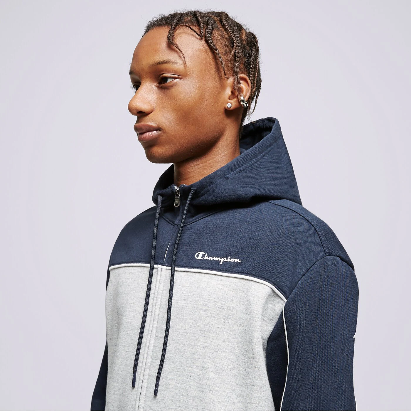 CHAMPION SWEATSHIRT MIT REIßVERSCHLUSS   Z KAPTUREM FULL ZIP Schwarz