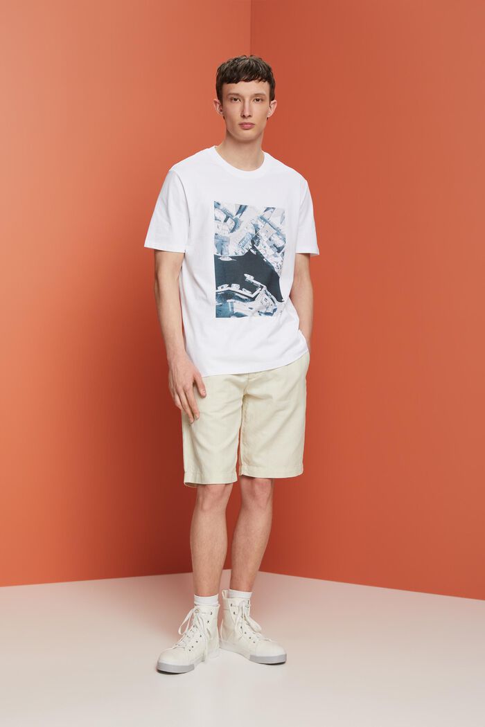 Bedrucktes Jersey-T-Shirt, 100 % Baumwolle