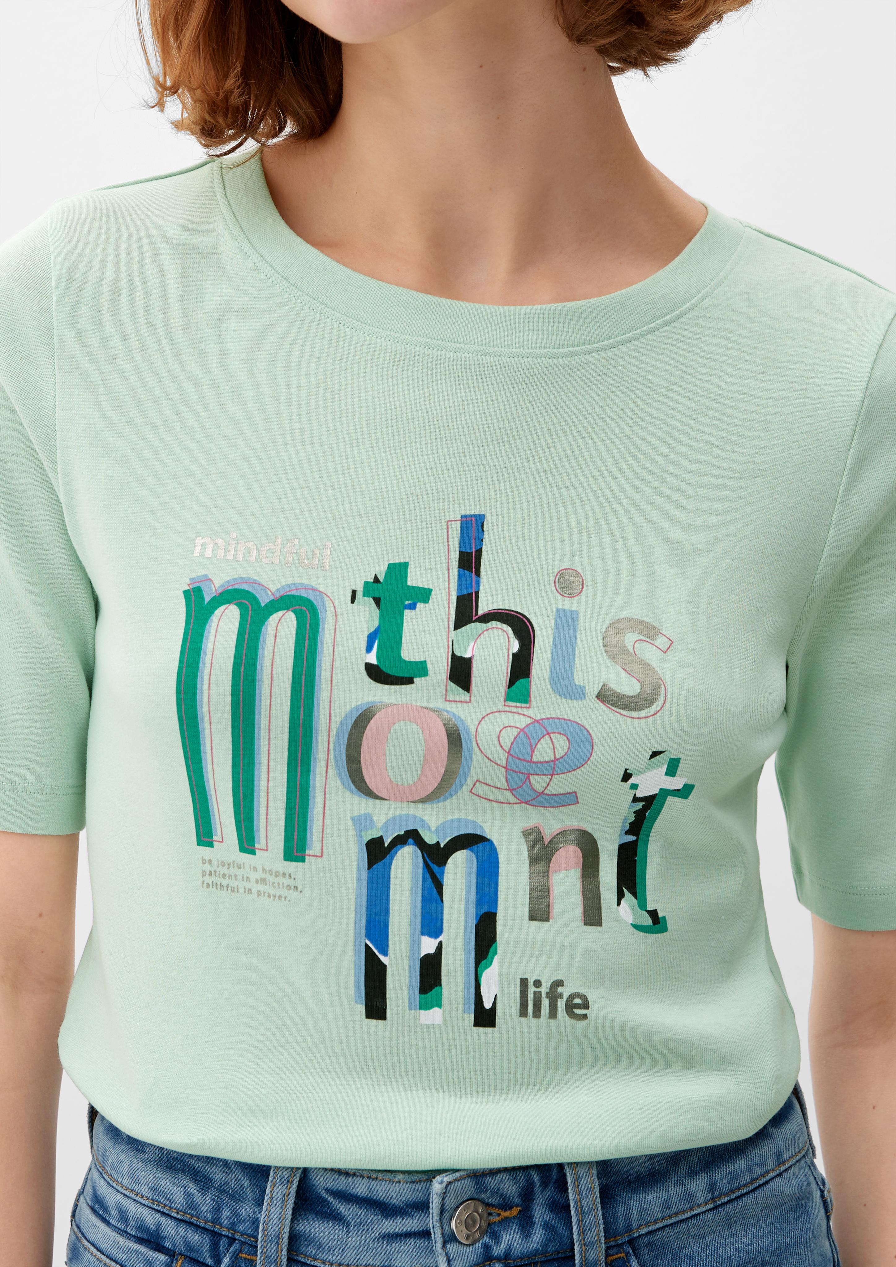 T-Shirt mit Frontprint  2130582-65D0