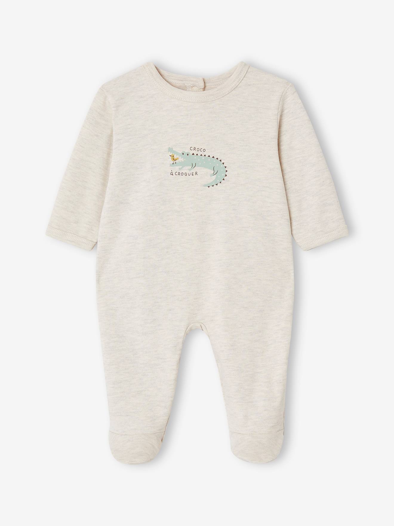 Vertbaudet 2er-Pack Baby Jersey-Strampler - salbeigrün