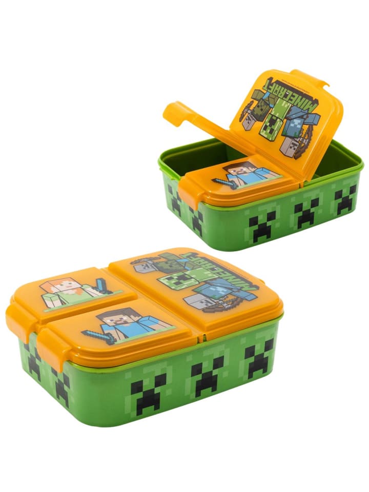 Minecraft Brotdose | 3 getrennte Fächer | Minecraft | Lunch to Go | Vesper Dose günstig kaufen onesize
