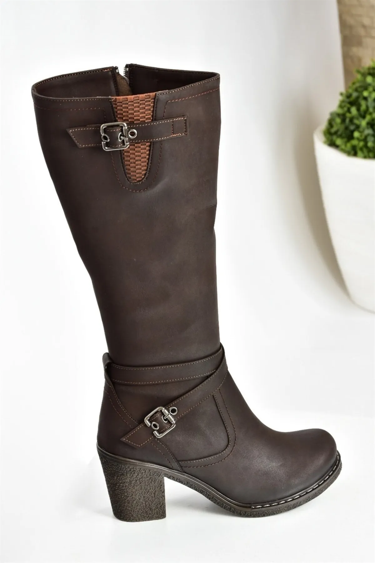 Fox Shoes  Braune Damenstiefel C674250109