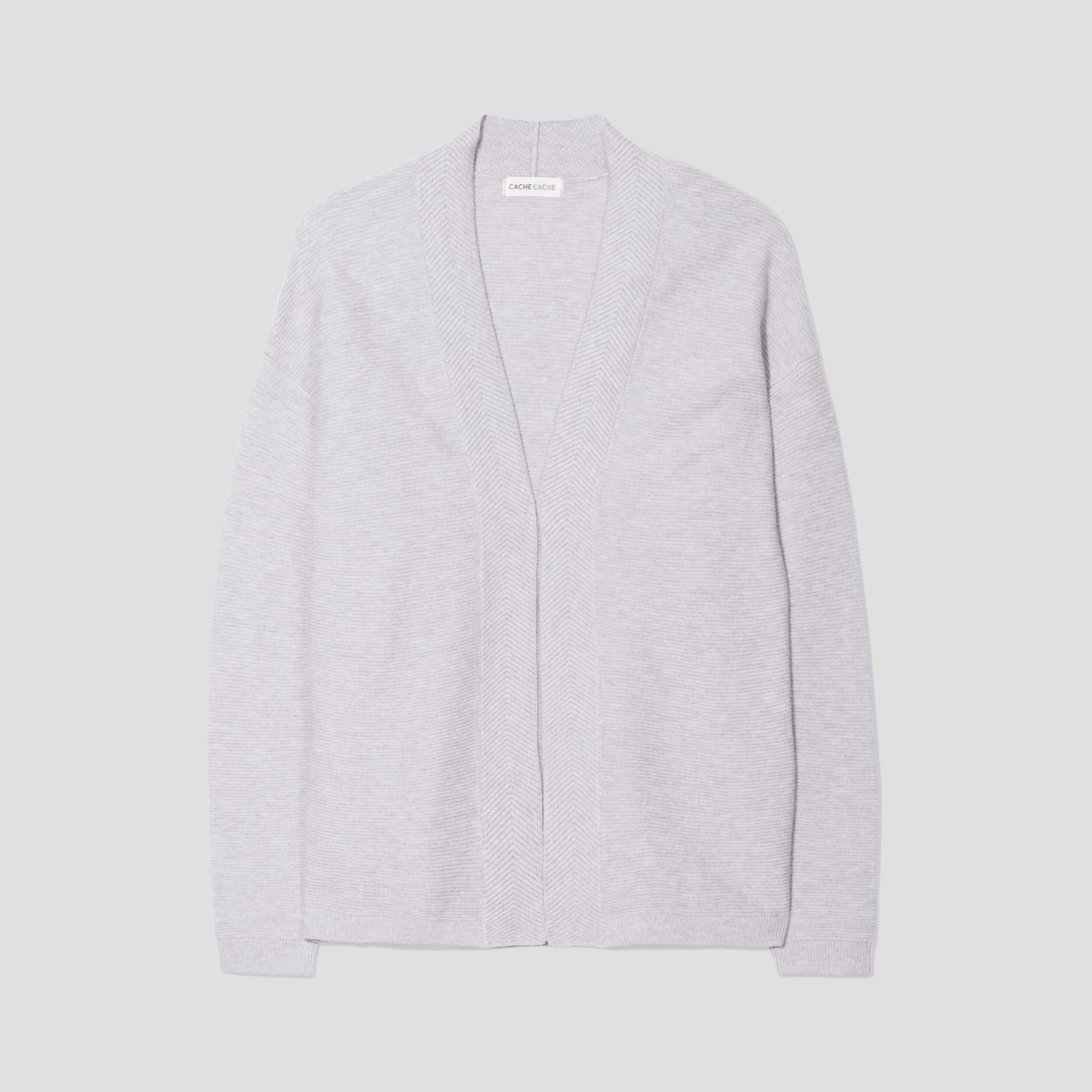 Gilet gris clair femme | Cache Cache