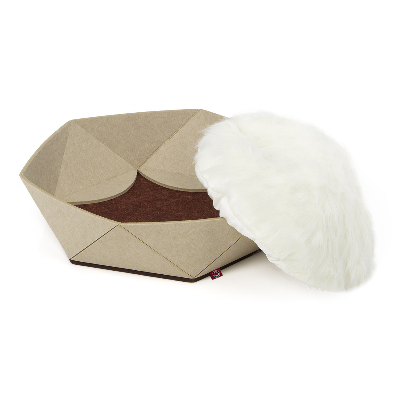 Canadian Cat Company Katzenbetten & Katzensofas Canadian Cat Company Filz-Katzenkorb Zoey beige