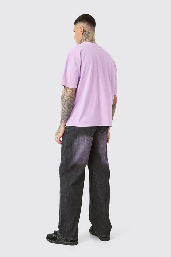 Tall Oversize T-Shirt mit Pour Homme Print
