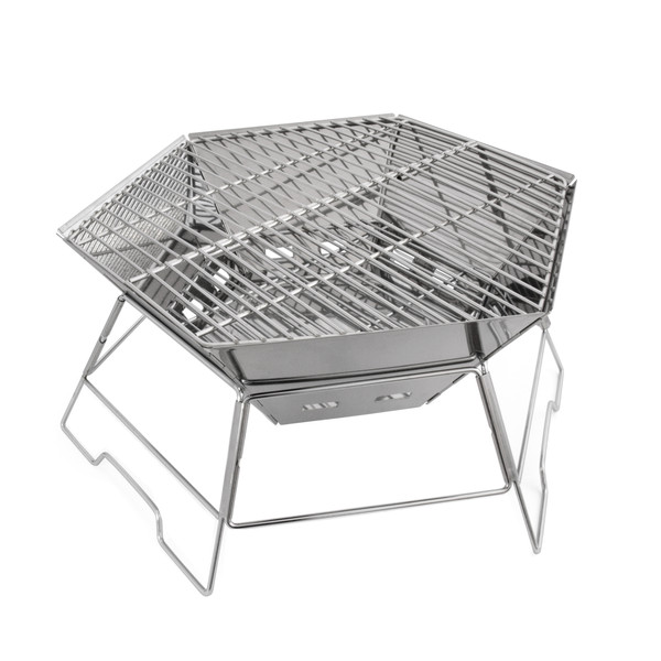 GRILL- UND FEUERSCHALE HEXAGON - Grill