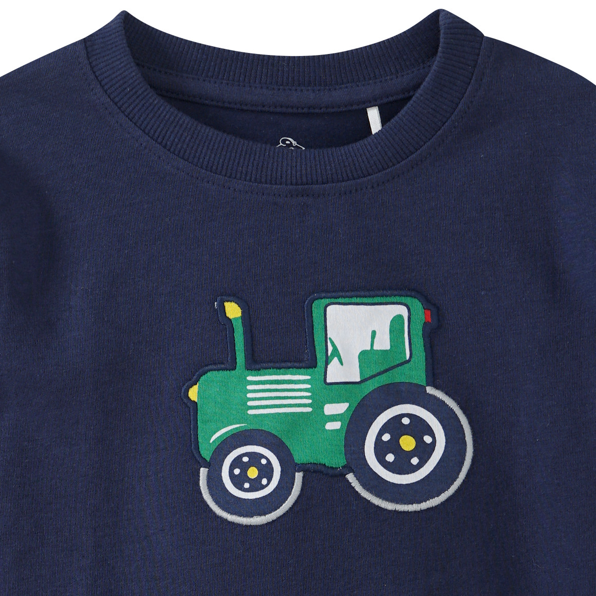 Kinder Langarmshirt mit Trecker-Applikation