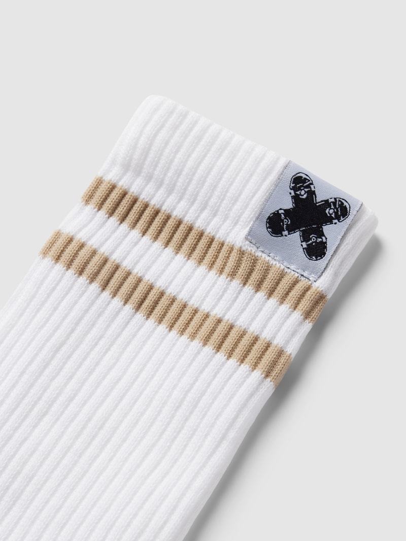 Socken mit Label-Detail in kitt