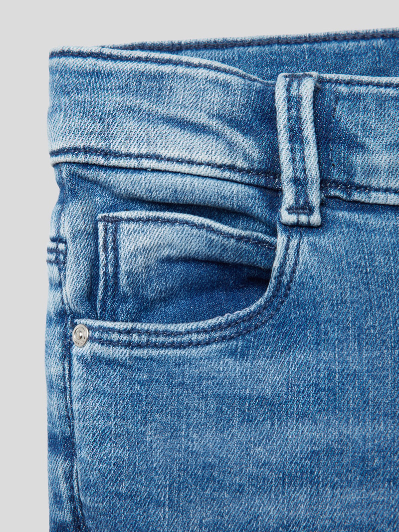 Slim Fit Jeans im 5-Pocket-Design in blau