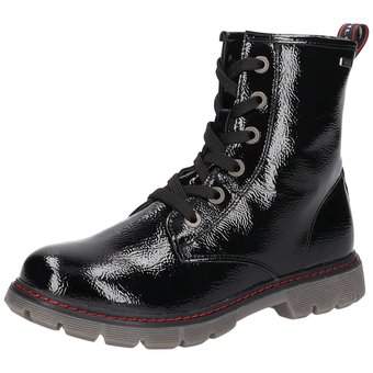Tom Tailor Schnür Boots in schwarz