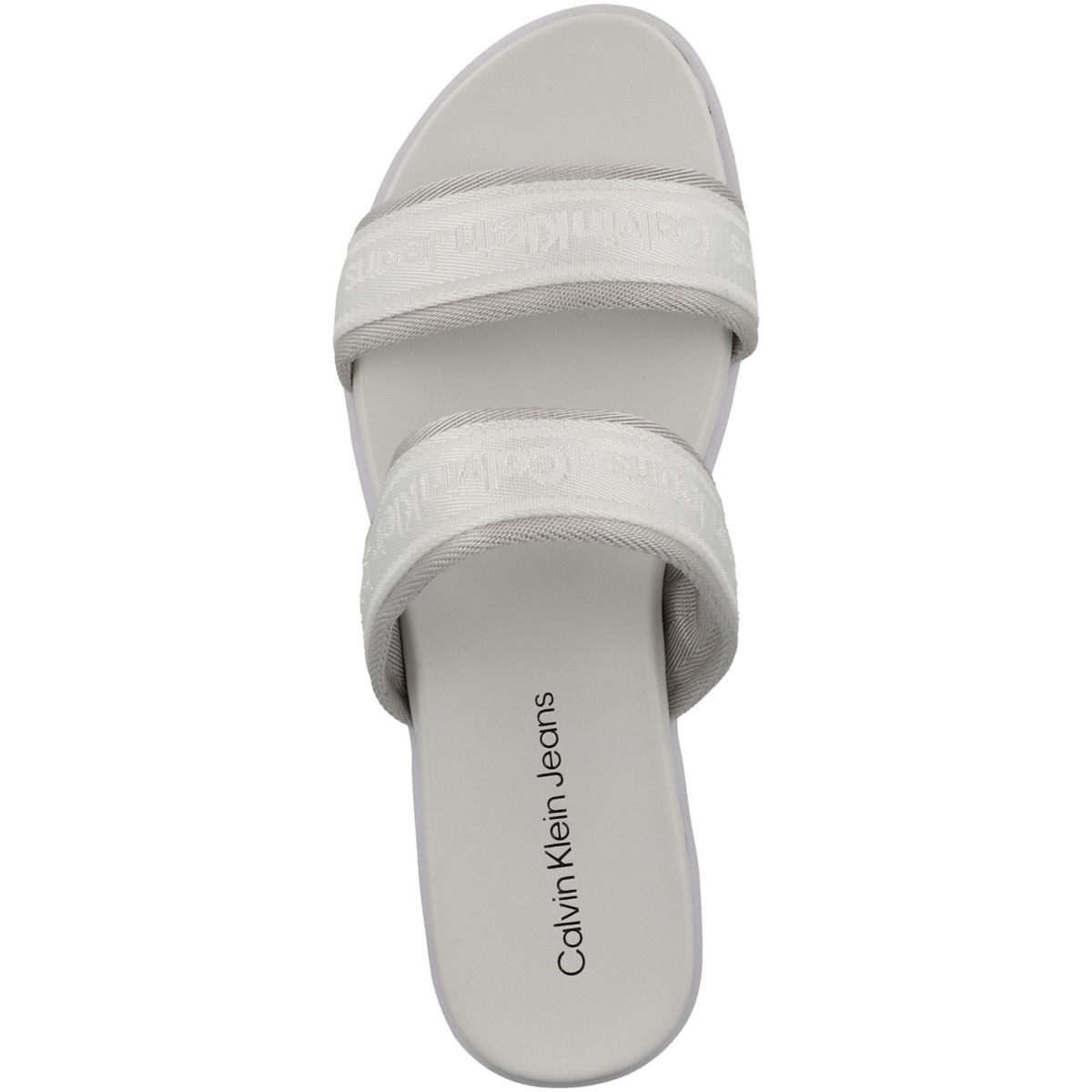 Calvin Klein Jeans Flatform Sandal Twostrap Sandale weiss