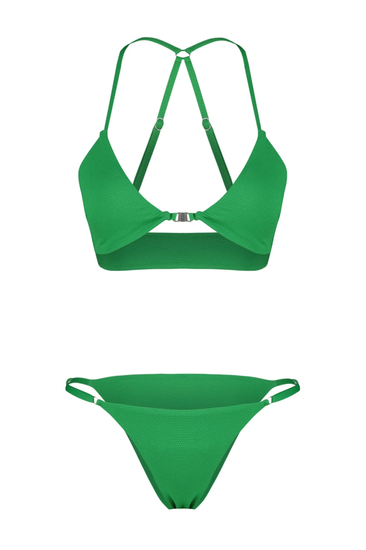 Trendyol Collection  Bikini-Set - Grün - Strukturiert
