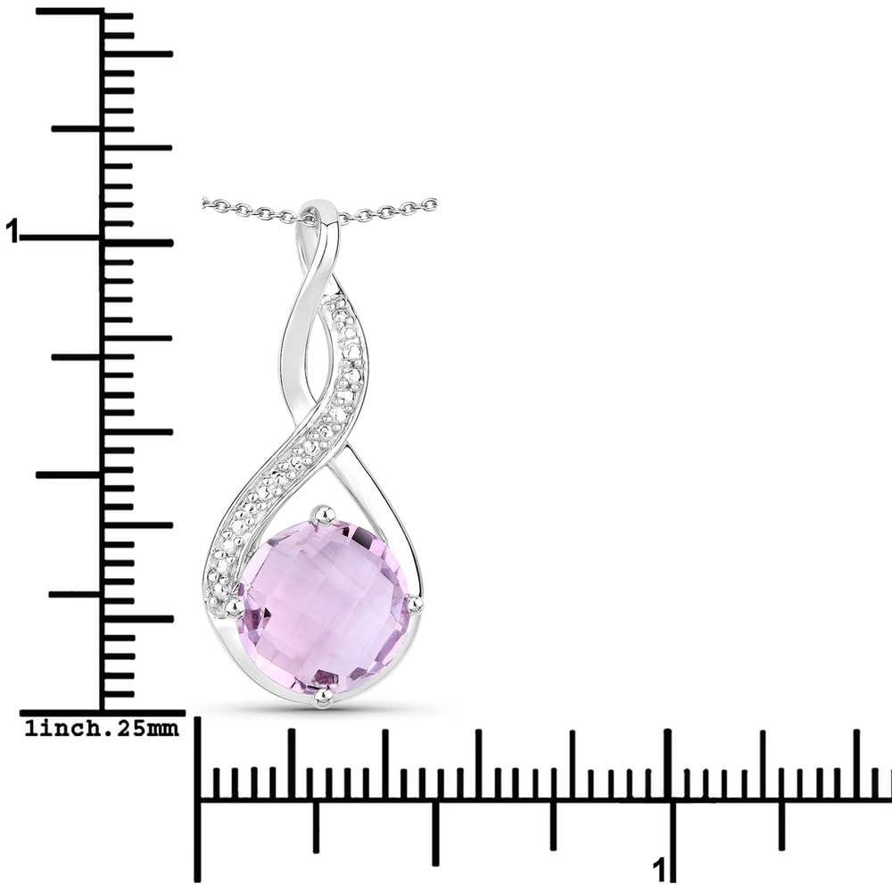 Rafaela Donata Chaîne Argent sterling Améthyste en Argent Bijoux