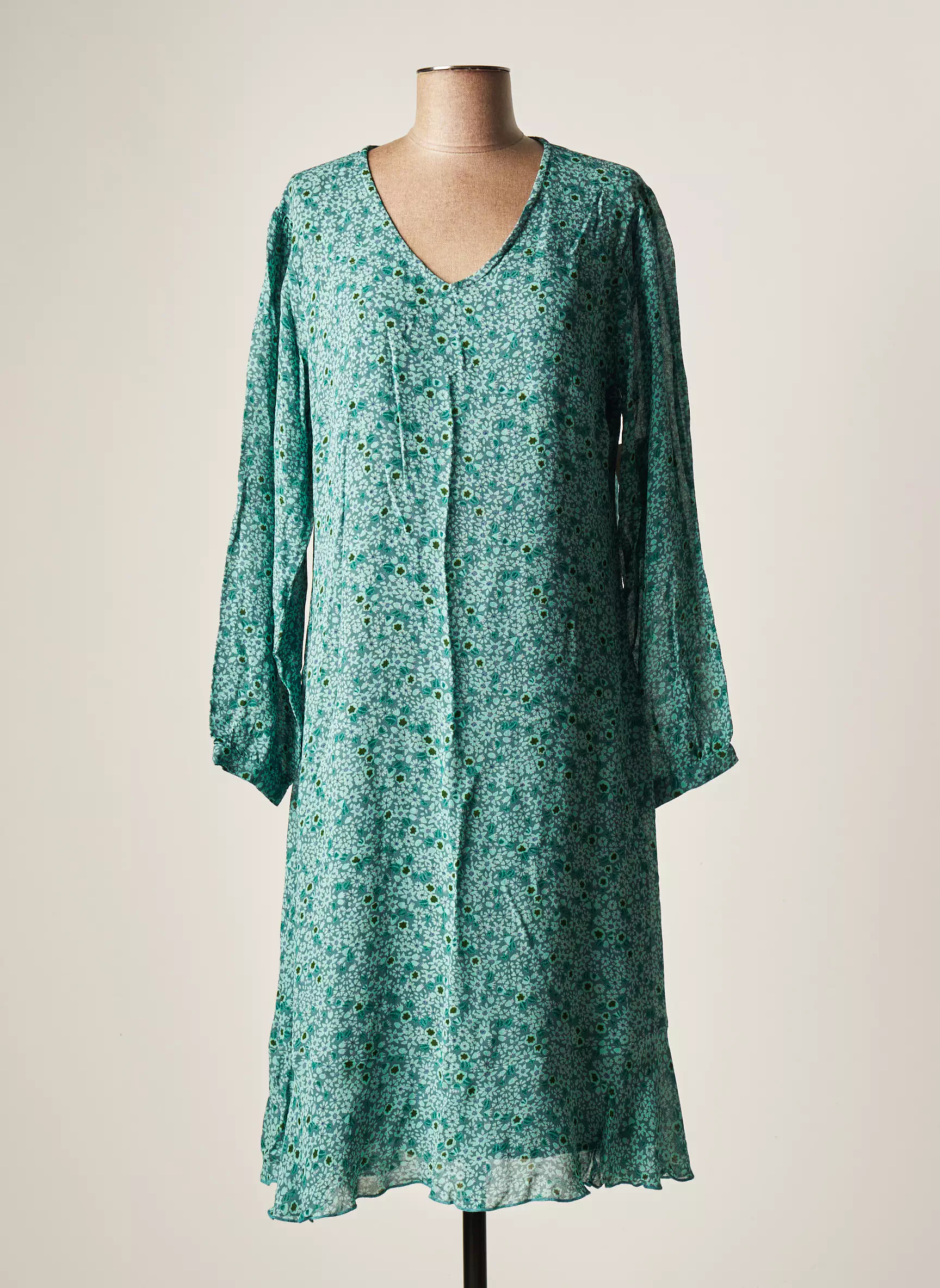 Agathe   Louise Robes Mi Longues Femme couleur bleu