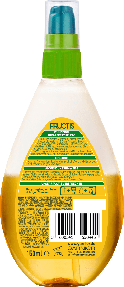 Pflegespray Oil Repair 3 Duo-Effekt, 150 ml