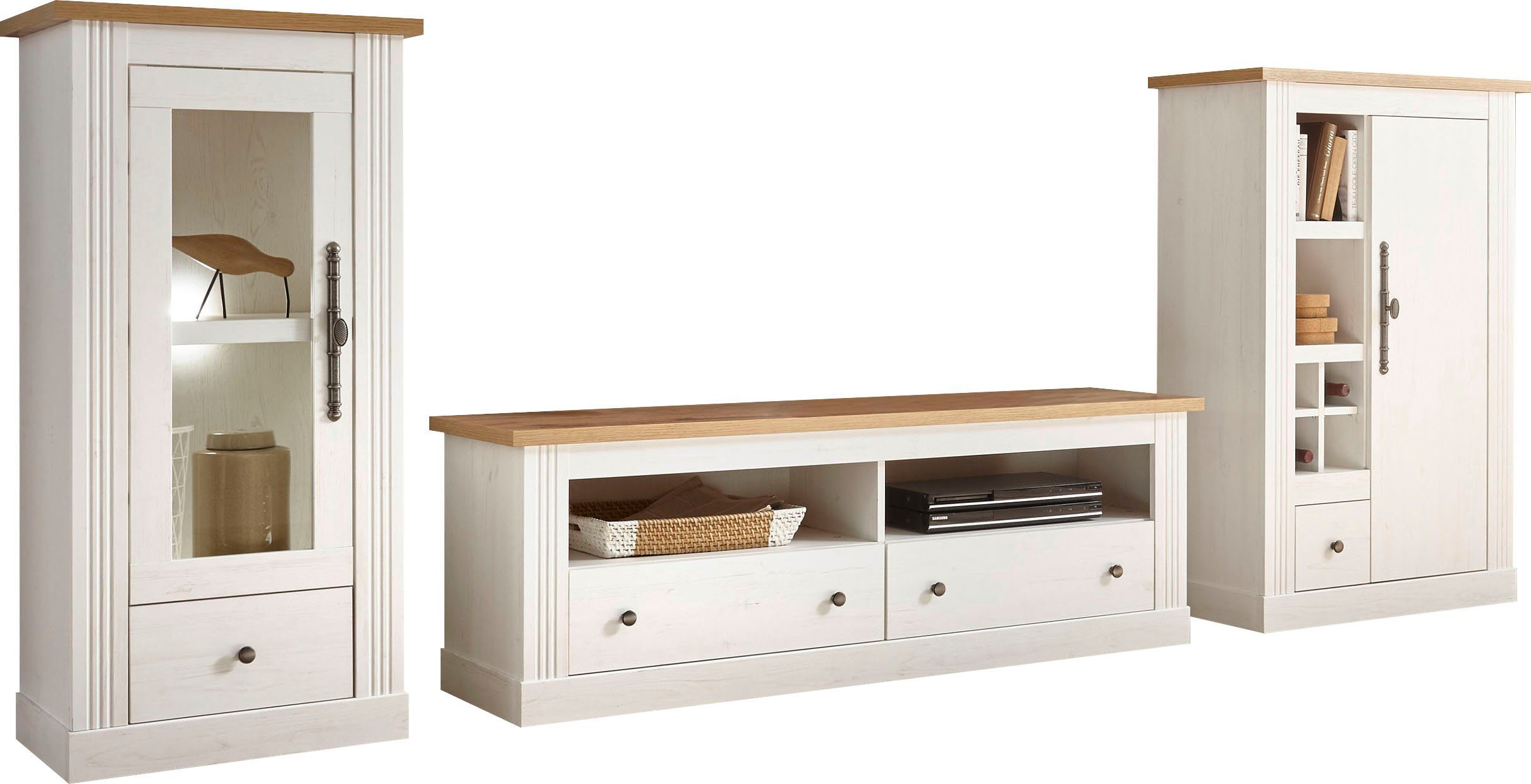 Home affaire Lowboard Westminster, Fernsehtisch in romantischem Landhausstil