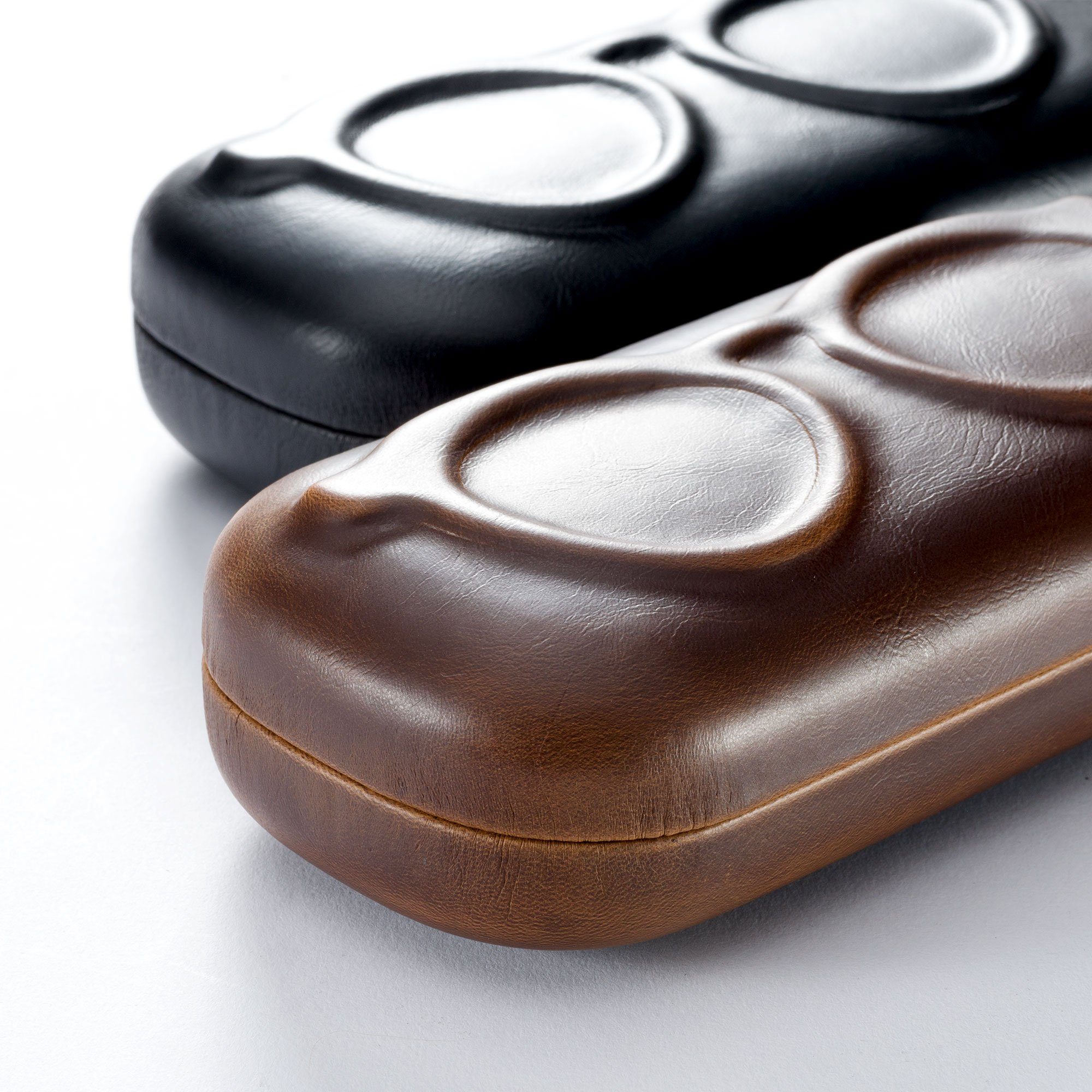 FEFI Brillenetui Hardcase im ausgefallenen Leder-Look, inklusive Mikrofasertuch