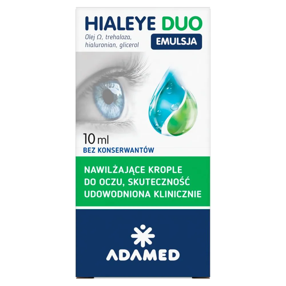 Hialeye Duo Emulsion hidratantne kapi za oči, bez konzervansa