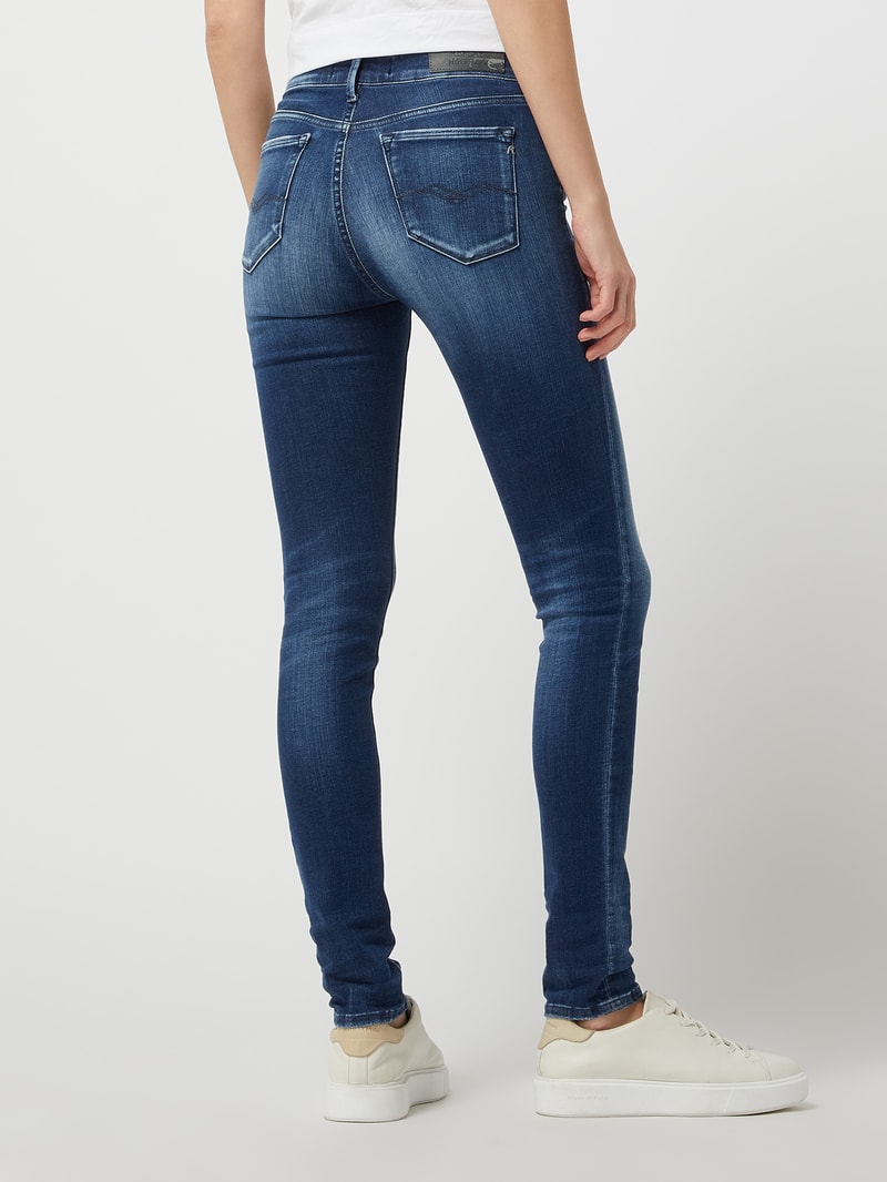 Skinny Fit Jeans mit Stretch-Anteil Modell 'Luzien' - HYPERFLEX in blau