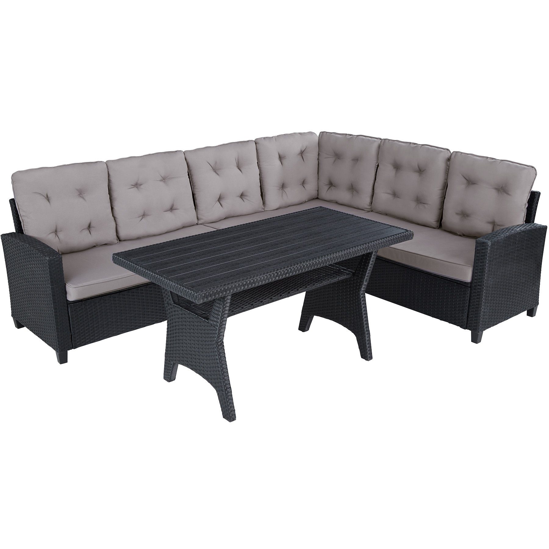 tectake Loungeset Catania, (Set, 3-tlg)