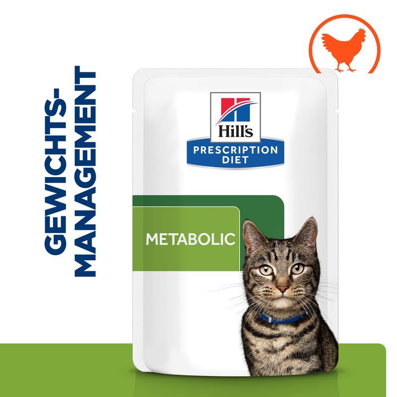 Hill's Übergewicht Hill's Prescription Diet Metabolic Weight Management mit Huhn Geflügel 24x85 g